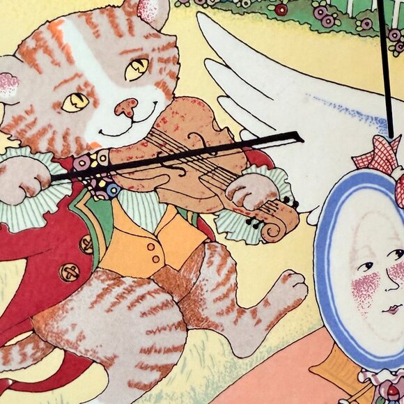 1999 Mary Engelbreit cow jumped over the moon wall clock - Picture 12 of 17